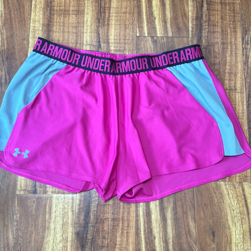 Under Armour Athletic Shorts Pink size XL